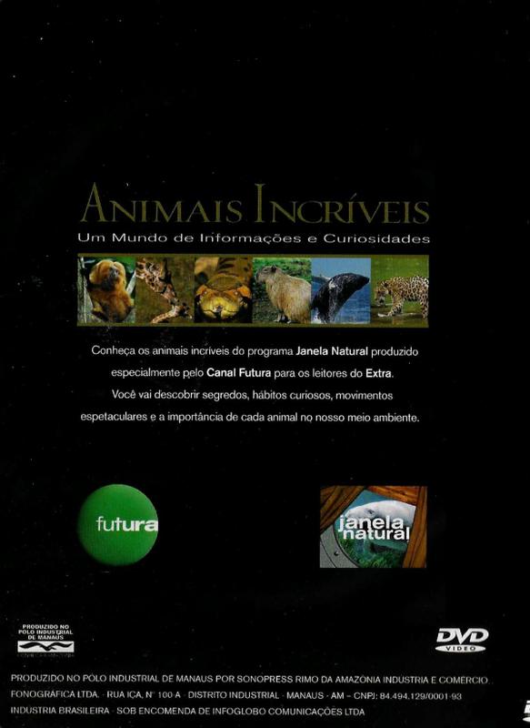 DVD Animais Incríveis Janela Natural Canal Futura Original